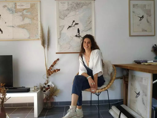 RENCONTRE. À Brest, elle dessine sur des cartes marines