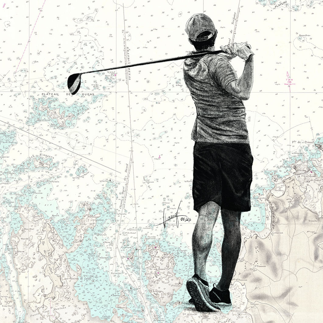 LE GOLFEUR - Affiche en édition limitée