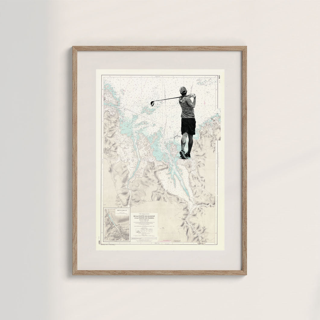 LE GOLFEUR - Affiche en édition limitée
