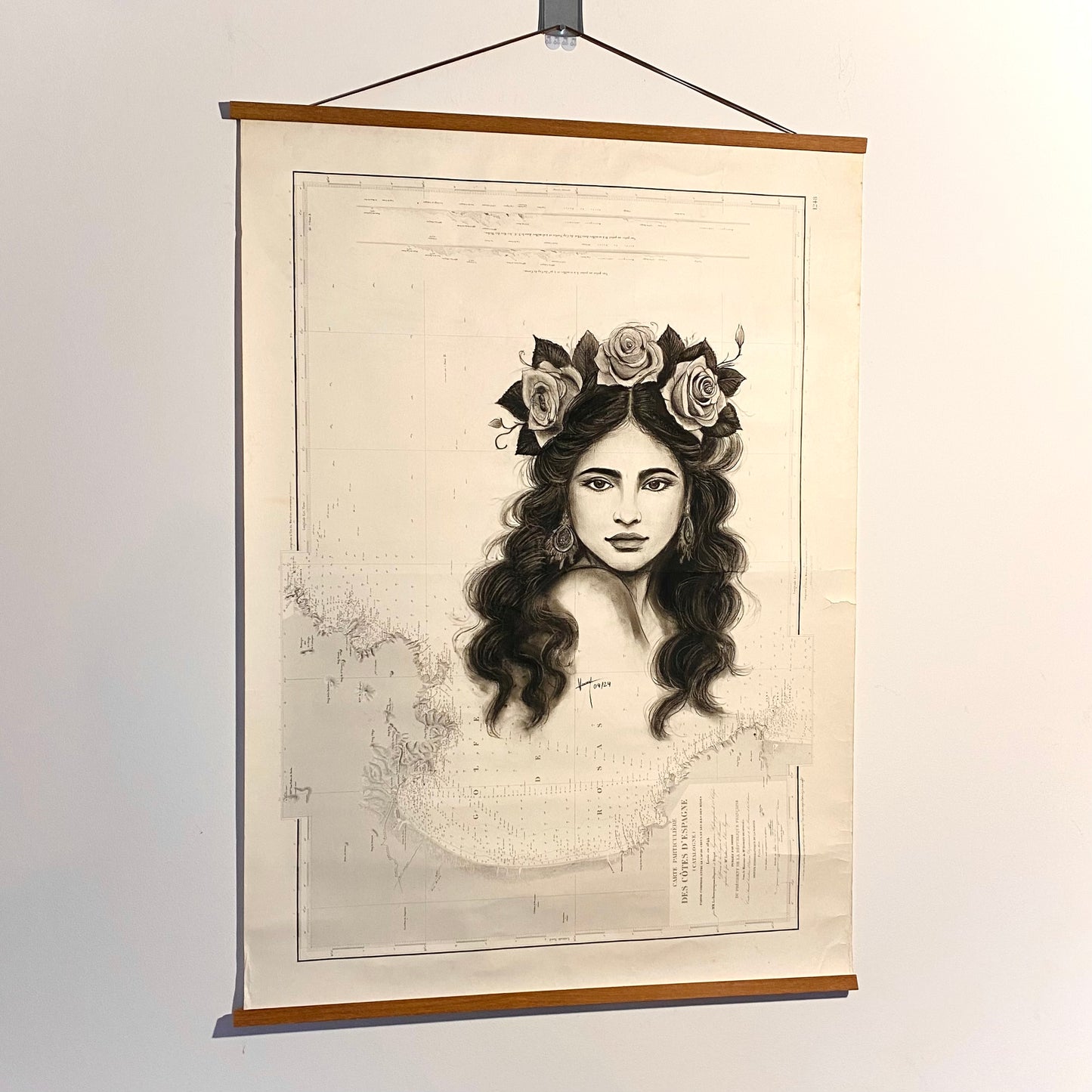 LA JEUNE FILLE AUX ROSES - Œuvre originale