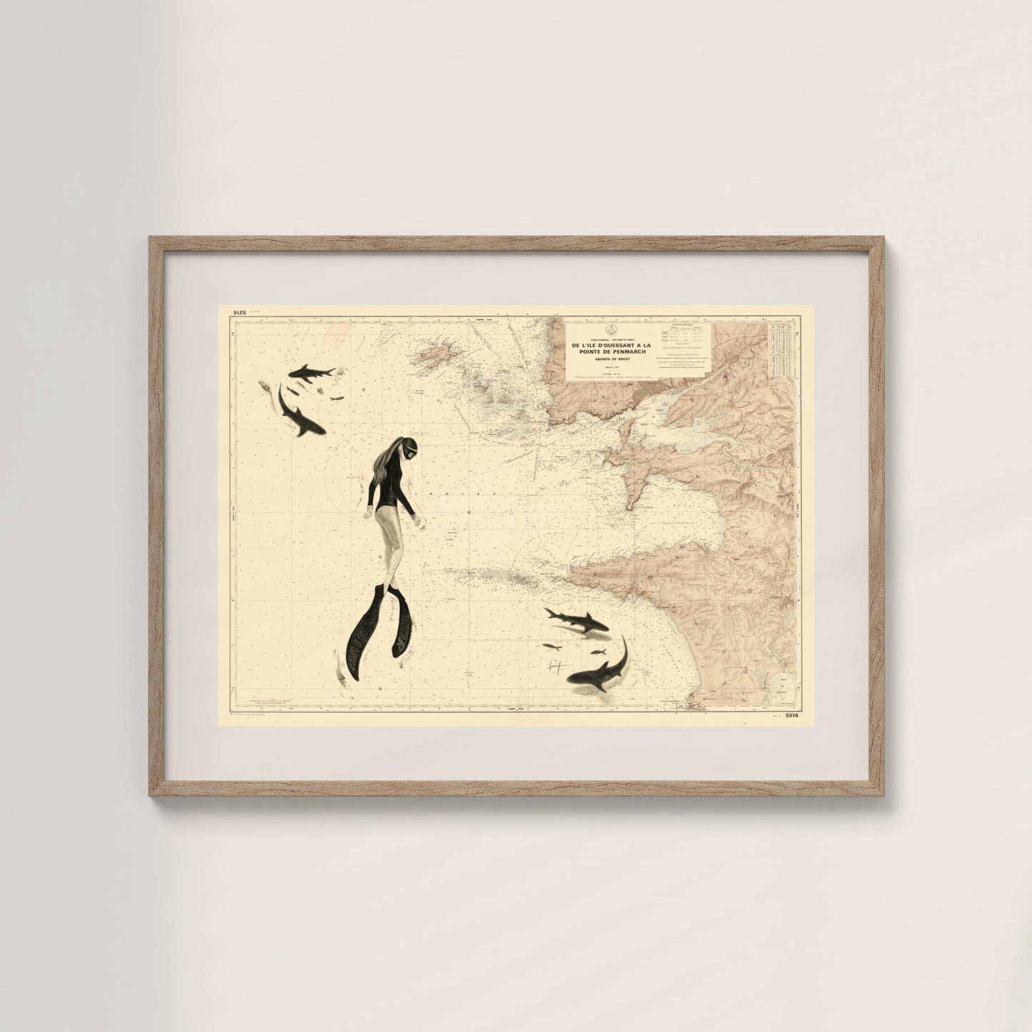 LA PLONGEUSE - Affiche