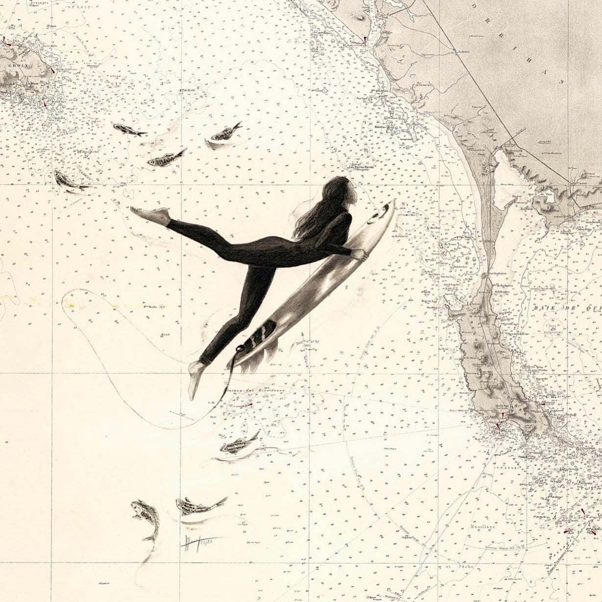 LA SURFEUSE - Affiche