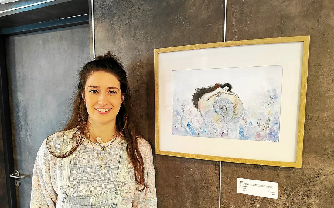 L’artiste Maximilie Hareng expose ses déesses de l’océan sur les murs de La Maison Blanche, à Brest