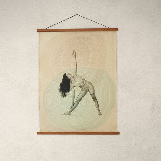 TRIKONASANA Triangle - Œuvre originale