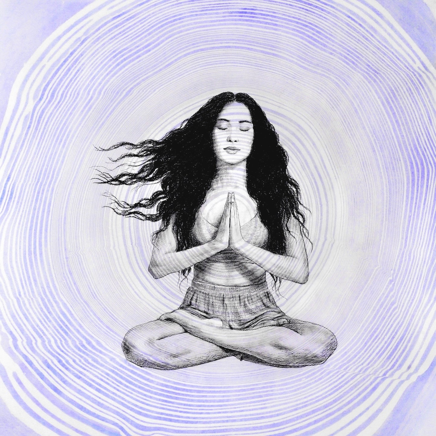 SUKHASANA Lotus - Œuvre originale