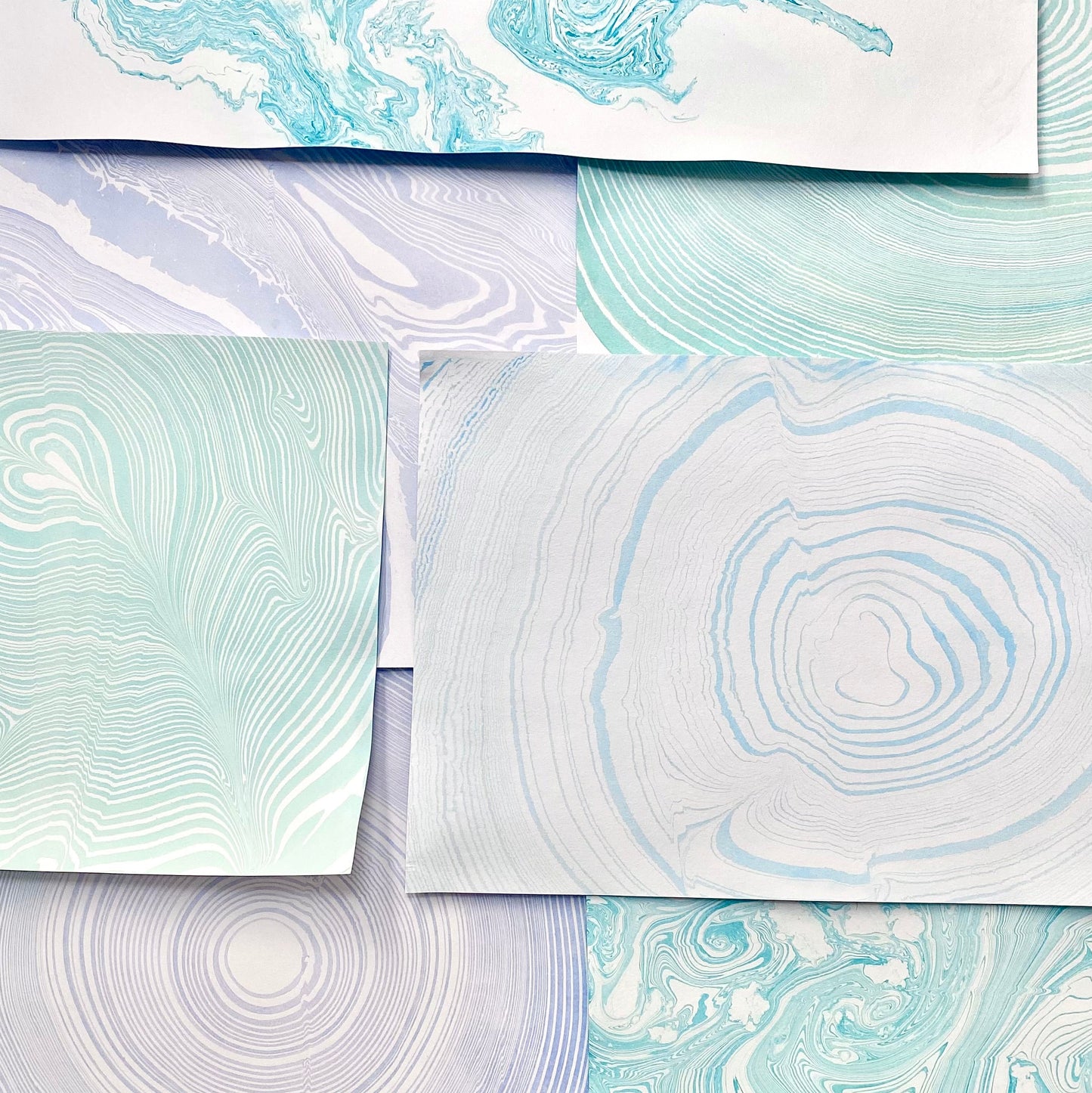 ATELIER - Papier marbré suminagashi