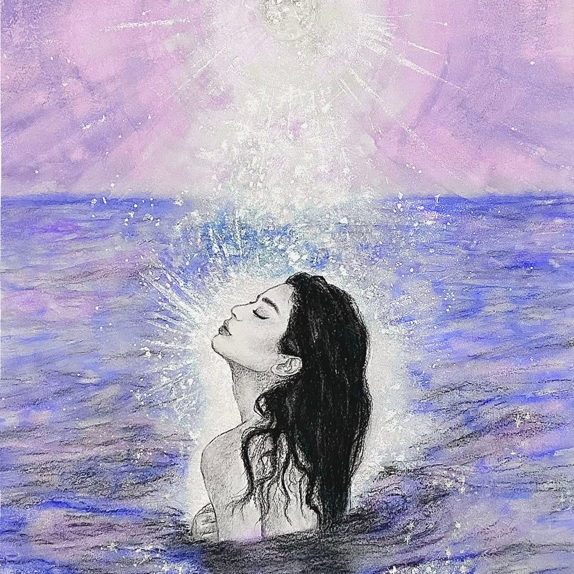 LUNA (Déesse de la lune) - Affiche